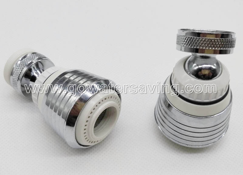 2 function swivelling kitchen aerator